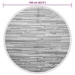 vidaXL Tapis d'extérieur marron Ø160 cm PP