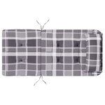 vidaXL Coussins de chaise adirondack lot de 2 carreaux gris
