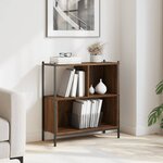 vidaXL Bibliothèque chêne marron 72x28x77 5 cm bois d'ingénierie