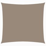 vidaXL Voile de parasol tissu oxford carré 4 5x4 5 m taupe