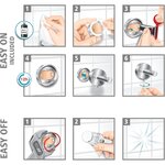 Stockeur ® Moon pour Papier Toilette Mat Arrondi Sans Perçage TESA