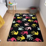 Tapis pour chambre Enfant 80 x 150 cm - Noir