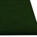 vidaXL Panneaux muraux 12 Pièces Vert foncé 60x15 cm Velours 1 08 m²