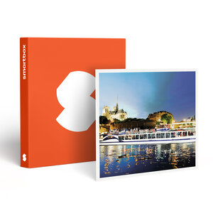 SMARTBOX - Coffret Cadeau Croisière gourmande d’1h45 sur la Seine avec dîner Menu 3 plats sur le Paris en Scène - Gastronomie
