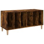 vidaXL Armoire à disques chêne fumé 100x38x48 cm bois d'ingénierie