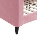 vidaXL Lit de repos rose 80x200 cm velours