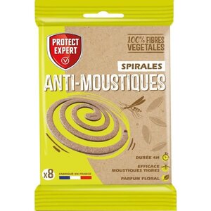 PROTECT EXPERT Spirale anti-moustiques SPIRNAT8 - x8