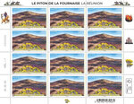 Timbre - Piton de la Fournaise - Lettre verte