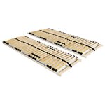 vidaXL Sommiers à lattes 2 Pièces avec 28 lattes 7 zones 80x200 cm
