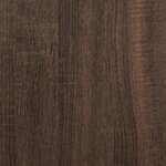 vidaXL Cadre de lit chêne marron 90x200 cm bois d'ingénierie et métal