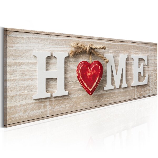 Tableau - home: red l x h en cm 120x40