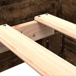 vidaXL Cadre de lit sans matelas chêne fumé 90x200cm bois d'ingénierie