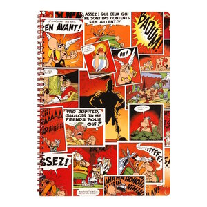 1 Cahier à Spirales A4 - 100 pages Lignées - Astérix et Obélix Visuel Aléatoire