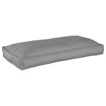 vidaXL Coussin de Palette pour Siège/Dossier Gris 120x60x12 cm Tissu Oxford