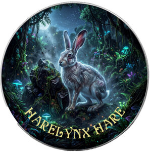Monnaie HARELYNX HARE Forest Totems V 1 Oz Argent 1$ USA 2026 (PRÉCOMMANDE)