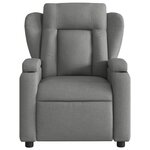 vidaXL Fauteuil inclinable Gris foncé Tissu