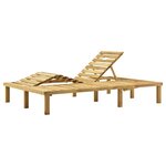 vidaXL Chaise longue double Bois de pin imprégné de vert