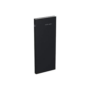 Agenda journalier Long 140 x 350 mm 1 jour / page Euros Cents Noir LECAS