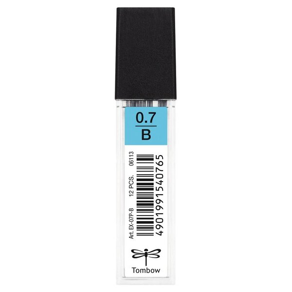 Etui de 12 Mine pour porte-mine pointe calibrée 0 7 mm dureté B x 12 TOMBOW