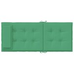 vidaXL Coussins de chaise à dossier haut lot de 2 vert tissu oxford