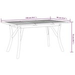 vidaXL Table de jardin 150x90x75 cm Bois d'acacia solide