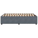 vidaXL Cadre de lit Gris foncé 120x200 cm Velours