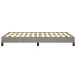 vidaXL Cadre de lit gris clair 120x190 cm velours