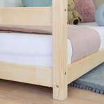 Lit cabane enfant TERY 90 x 160 Blanc