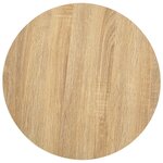 vidaXL Table de bistro Marron clair 40 cm MDF