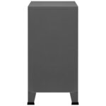 vidaXL Coffre de rangement industriel Anthracite 75x40x80 cm Acier