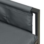 vidaXL Ensemble de salle à manger de jardin 2 Pièces anthracite acier