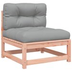 vidaXL Canapé de jardin sans accoudoirs coussins bois massif douglas