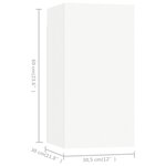 vidaXL Meubles TV 7 Pièces Blanc 30 5x30x60 cm Bois d'ingénierie