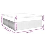 vidaXL Sommier à lattes de lit et matelas Vert foncé 180x200cm Velours