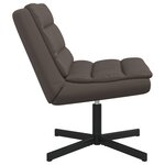 vidaXL Chaise tournante Chocolat Simili cuir Moyenne Ergonomique