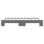 vidaXL Lit de jour avec lit gigogne gris foncé 90x190 cm tissu