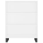 vidaXL Buffet haut Blanc 69 5x34x180 cm Bois d'ingénierie