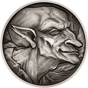 Monnaie GOBLIN Mythological Figures 1 Oz Argent 2$ Niue 2026 (PRÉCOMMANDE)