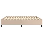 vidaXL Cadre de lit Cappuccino 160x200 cm Similicuir