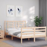 vidaXL Cadre de lit sans matelas bois massif