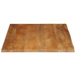 vidaXL Dessus de table à bord vivant 90x80x3 8 cm bois massif manguier