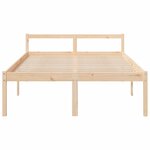 vidaXL Lit pour personne âgée 140x200 cm bois massif de pin
