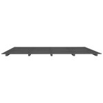 vidaXL Cadre de lit Gris 180x200 cm Bois de pin massif