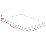 vidaXL Dessus de table 60x100x1 5 cm bambou