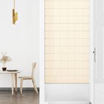 vidaXL Panneaux muraux 12 Pièces Crème 90x15 cm Velours 1 62 m²