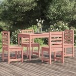 vidaXL Ensemble à manger de jardin 5 Pièces bois massif Douglas