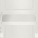 vidaXL Armoire plastique 40x43x164 cm design de bois blanc angora