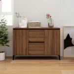 vidaXL Buffet Chêne marron 104x35x70 cm Bois d'ingénierie