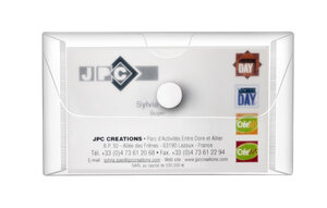 Pochette enveloppe PP 20/100eme fermeture à scratch 12,5 x 22,5 cm WONDAY