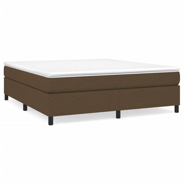 vidaXL Sommier à lattes de lit avec matelas Marron foncé 160x200 cm